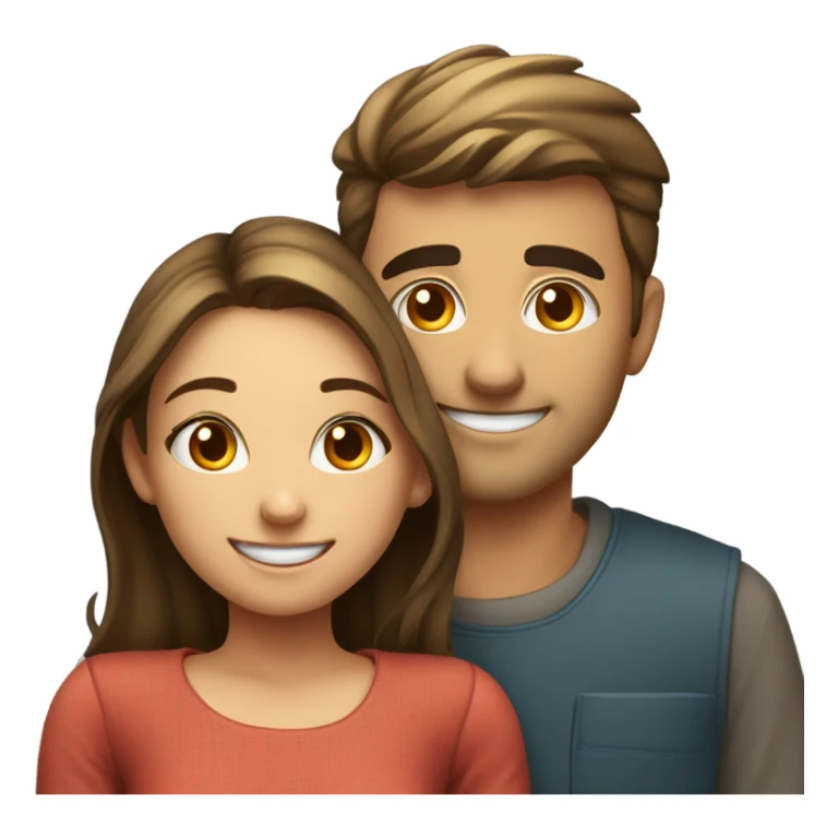 Guy super in love with girl sticker