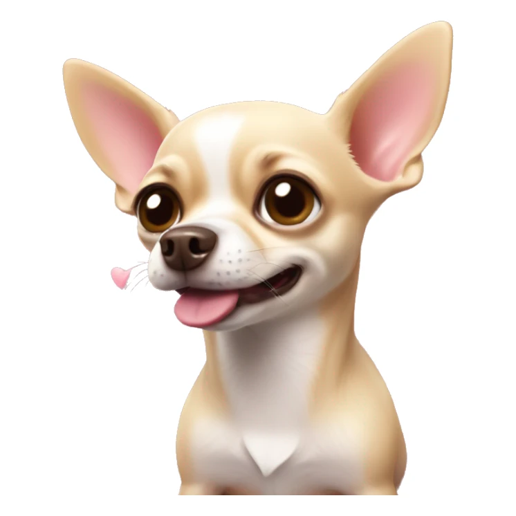 Chihuahua blowing hearts sticker