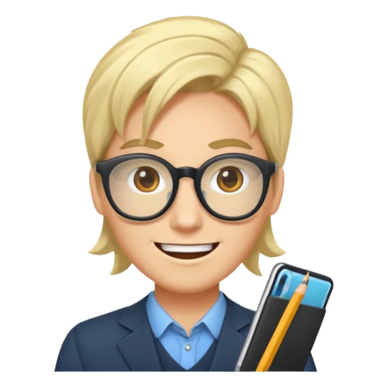 Crée-moi une image d'un passionné d'informatique, de type développeur d'applications Web sticker