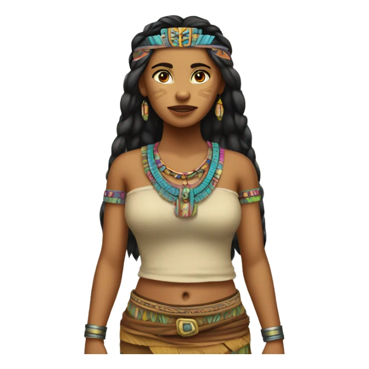 pretty 20-aged mayan girl,hates outfits sticker
