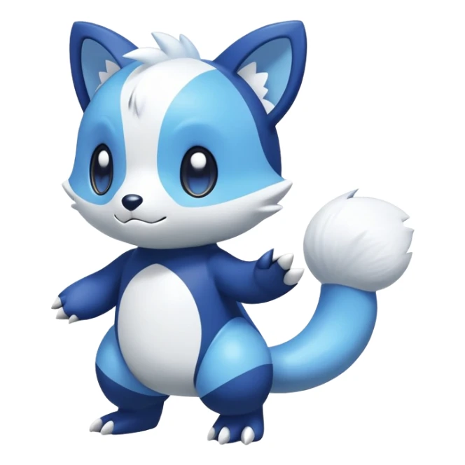 Shiny Meowstic-Oshawott-Hybrid (Full body) sticker