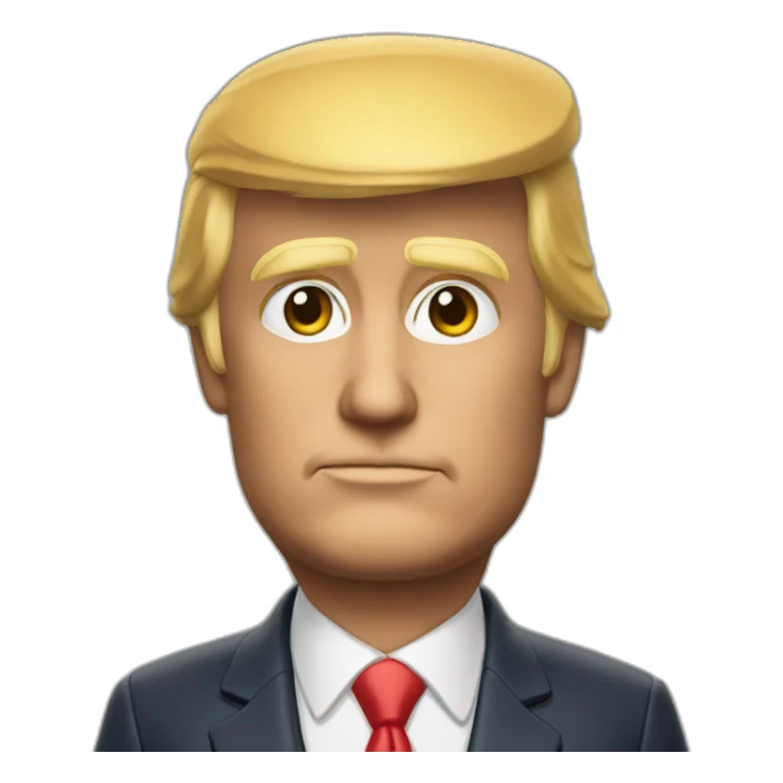 Donald Trump realiste buste sticker