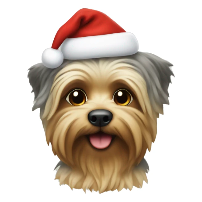 Yorkshire in christmas clothing sticker