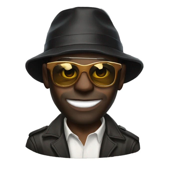 create grom gta v rp black guy criminal with mask hat and glasees sticker