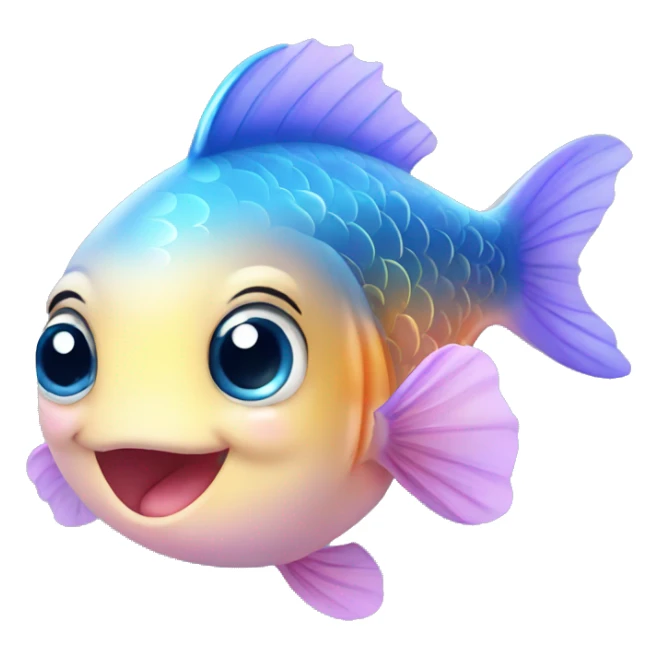 cute kawaii baby fish sticker