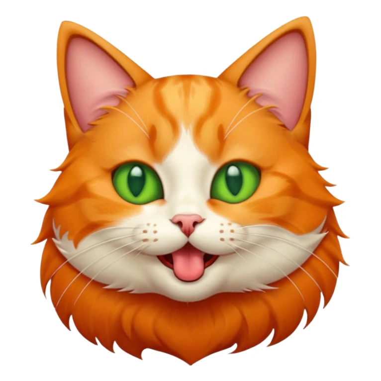 A cat sticking its tongue out sticker