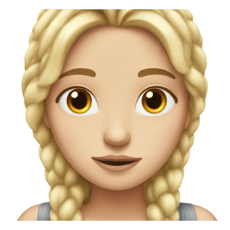 White girl looking dreamily like she just met her soulmate  sticker