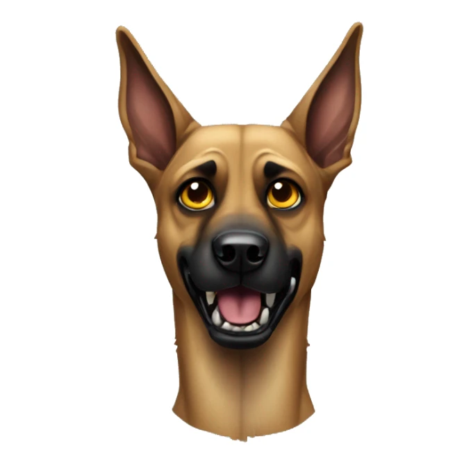 zombie-monster-malinois dog sticker