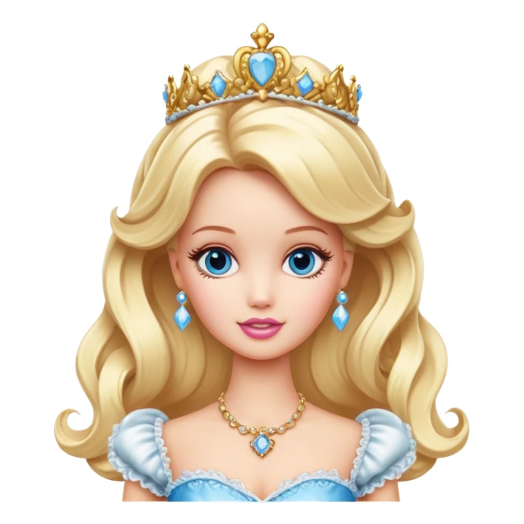 Rococo princess blonde Barbie  sticker