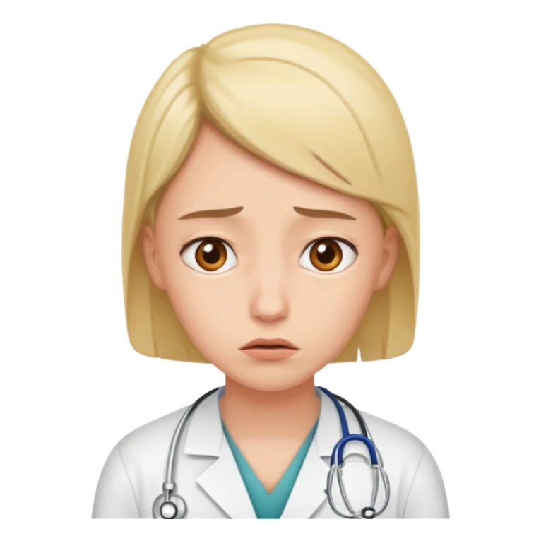 They need some concern on their face; they need to be considering one of two medical options. Can you draw these as people and not as doctors!!!! sticker