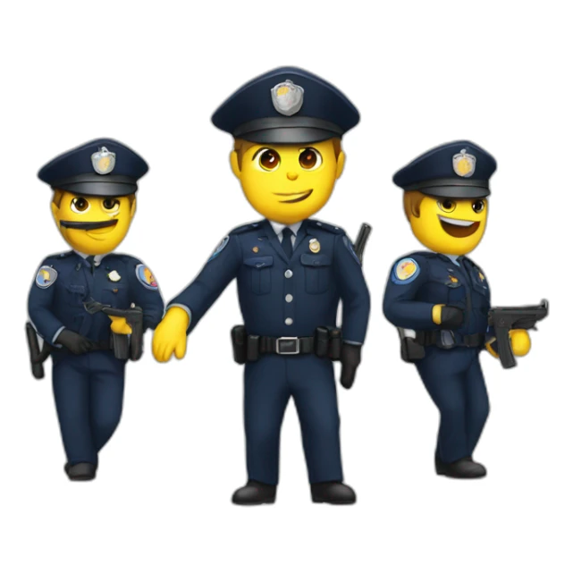 macron police sticker