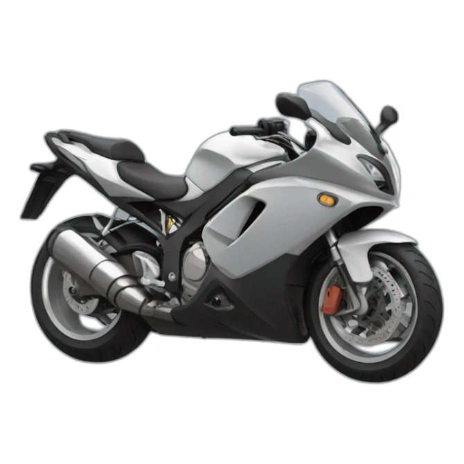 une moto qui a un accident sticker