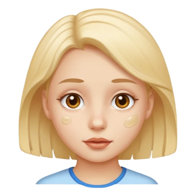 Girl cum on face sticker