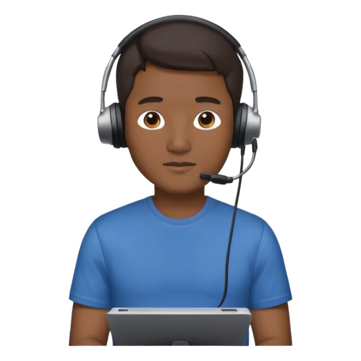 asian male movie director wear headset, tsirts sticker