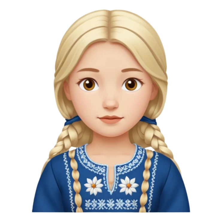 scandinavian girl with scandinavian clothes sticker