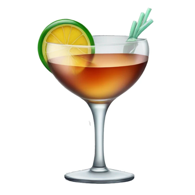 Cocktail in glass sticker