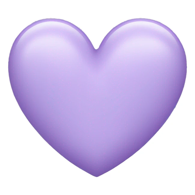 lavender colored heart emoji sticker
