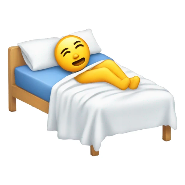sick person in the bed feels bad  sticker