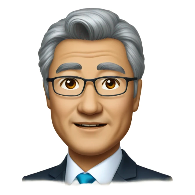 photorealistic president Kazakhstan tokaev sticker