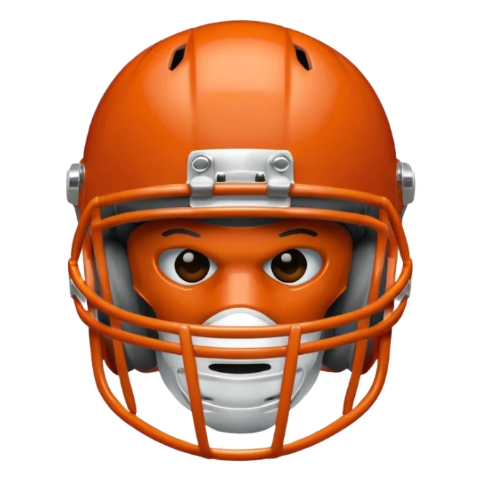 college football burnt orange  helmet sticker