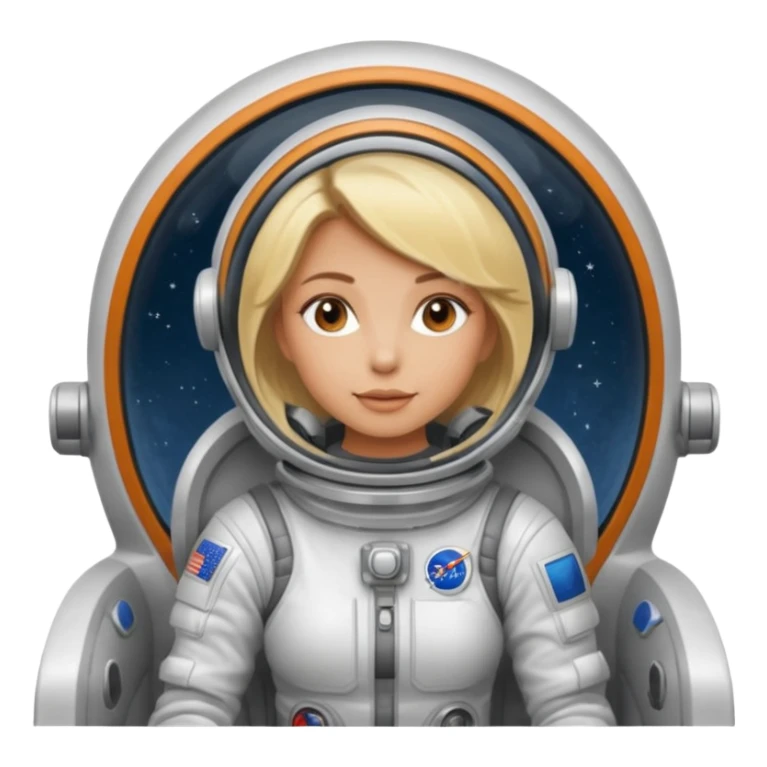 perra rubia arriba de nave espacial sticker