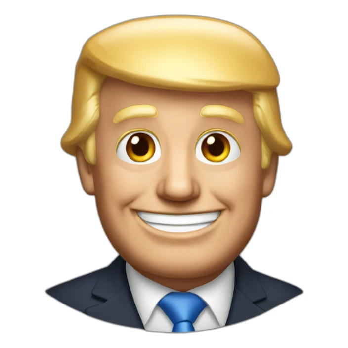 Photo of Donald trump smiling sticker