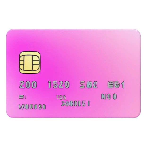 Vaporwave color themed credit card emoji, DO NOT INCLUDE NUMBERS OR TEXT sticker