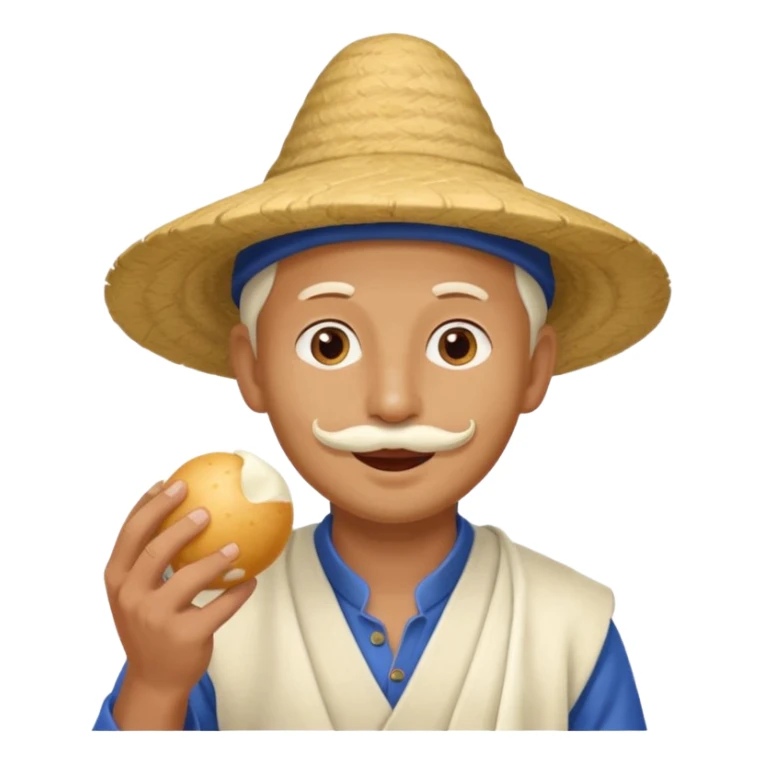 some guy eating 1kg of mozzarella, make it nepalese sticker