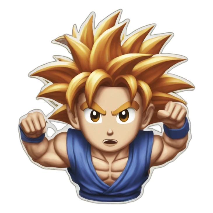 Goyard, I done did it Big Goku sticker