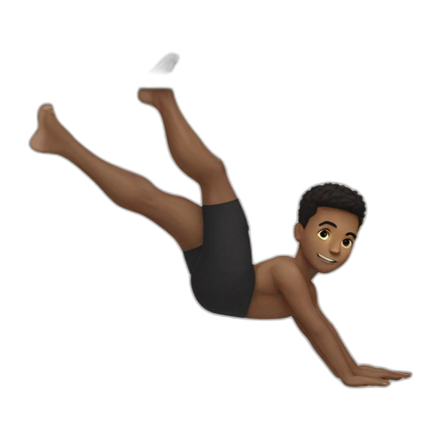 boy mixrace in front lever on traction barre sticker