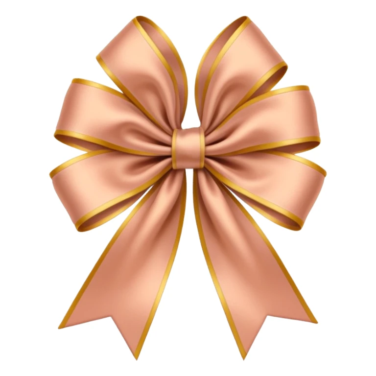 Coquette flesh color ribbon sticker