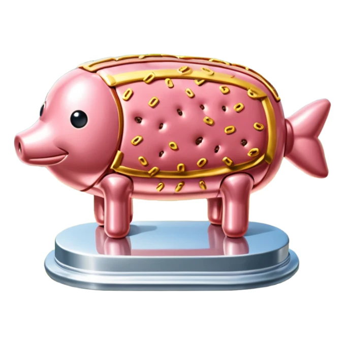  SPAM meat jeff koons style sculpture fine art french landscape  sticker