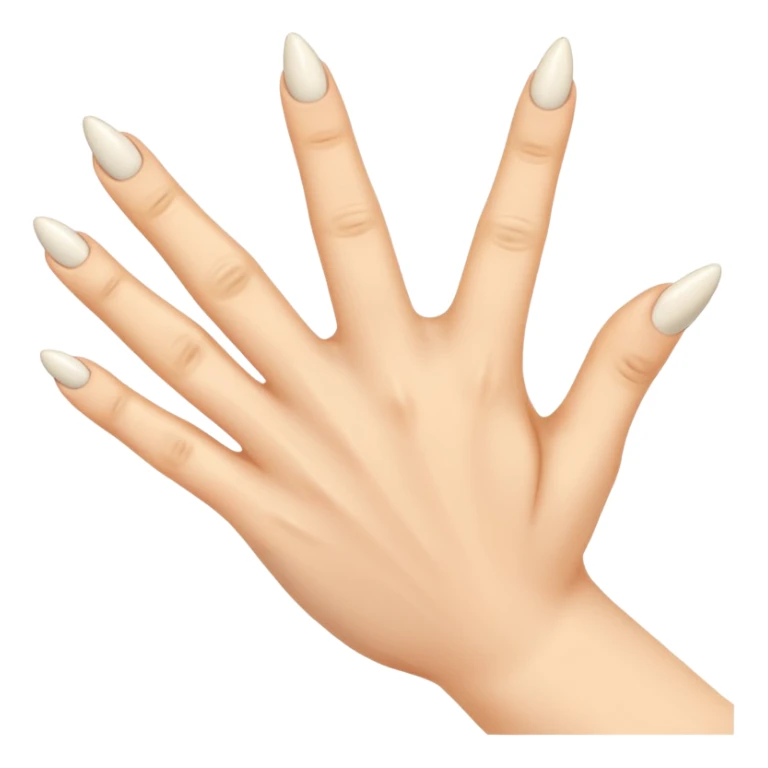 a hand but the middle finger and ring finger is twisted sticker