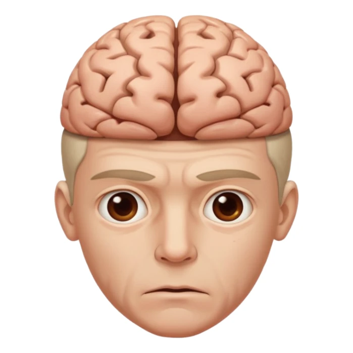 a man that dont know what to do and with the brain out of your opened head sticker