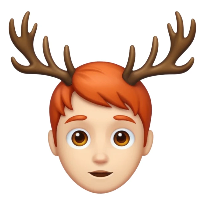 people with antlers sticker