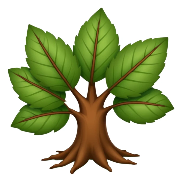 Trevo de quatro folhas com boi no meio sticker