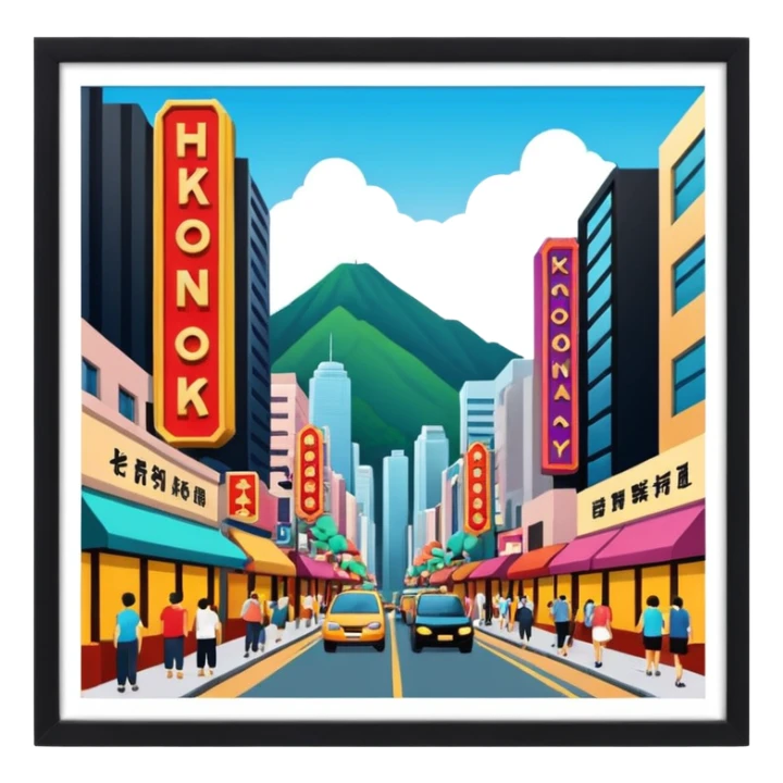 Hongkong Hollywood Street sticker