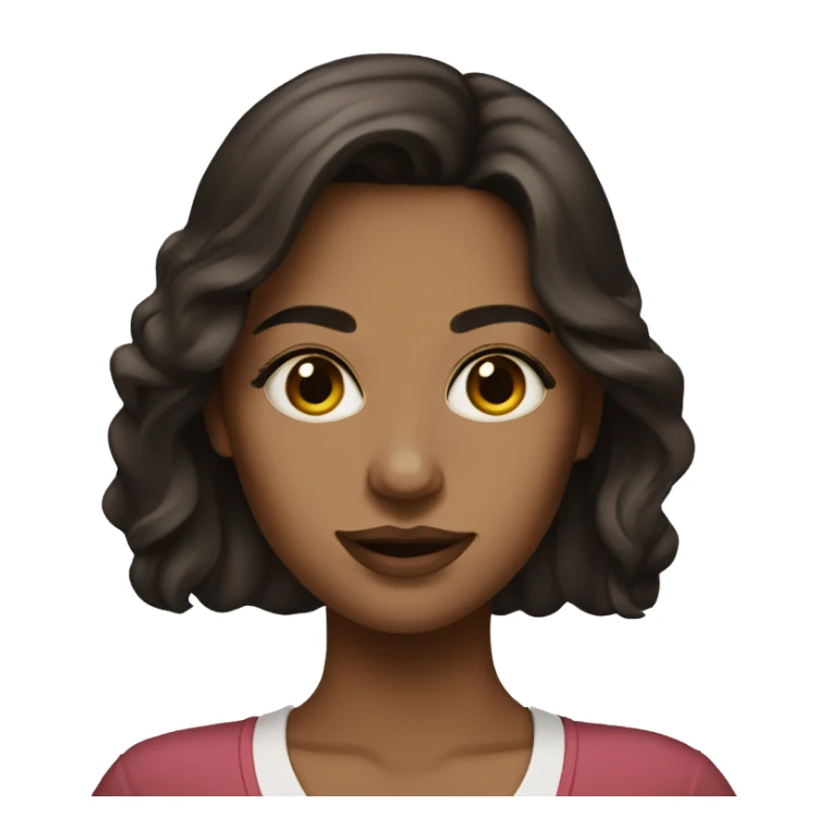 Artist brunette woman sticker