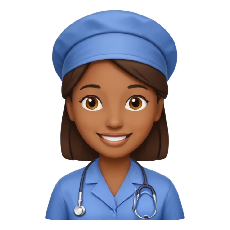 woman health worker sticker