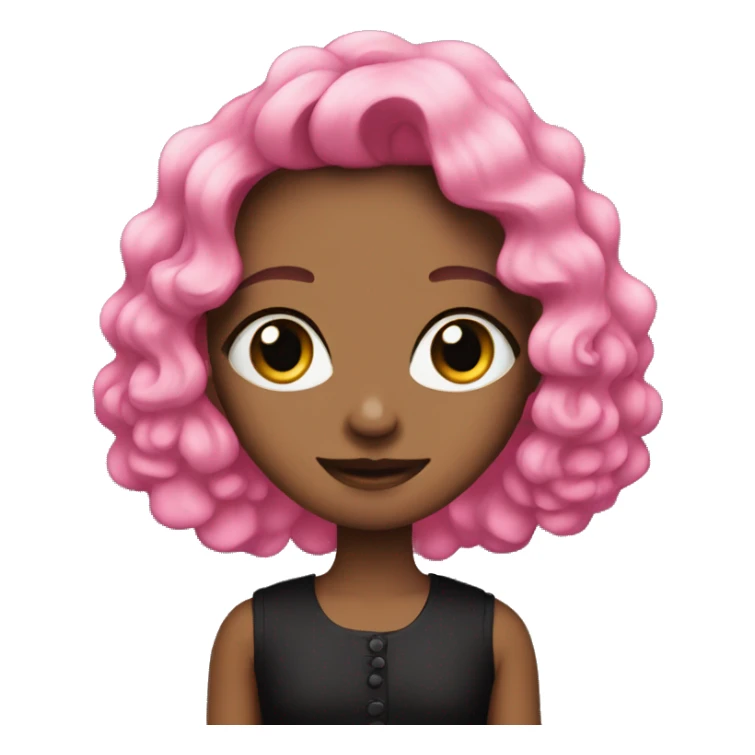 w ava with pink and black colours sticker