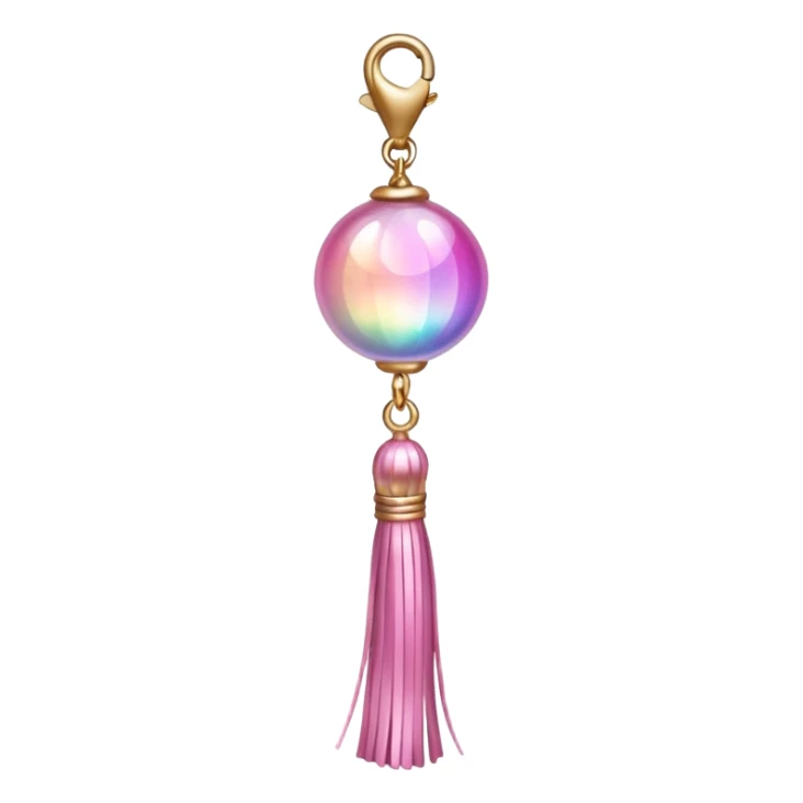 pink ade tassel pendant sticker