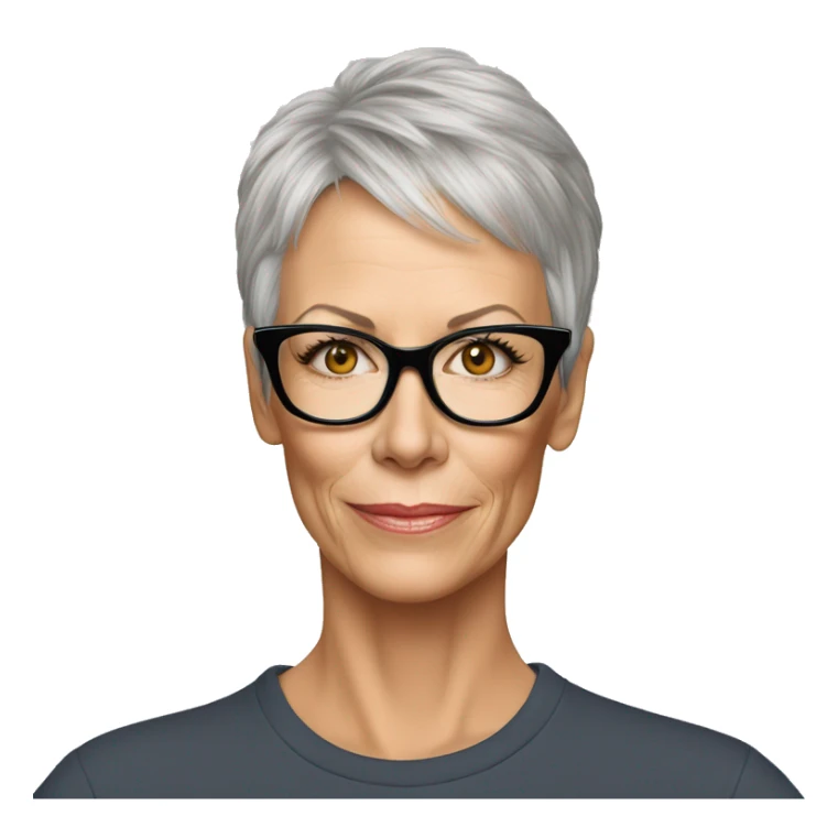 super realisticjamie lee curtis wearing tee sticker