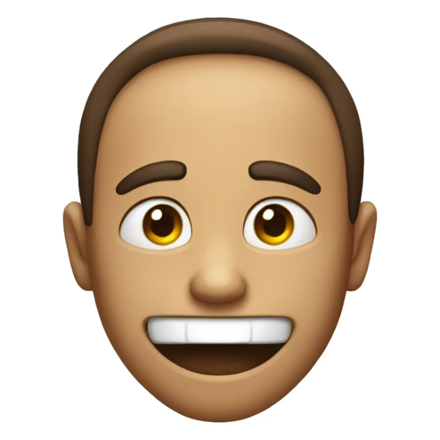 Wink emoji with open mouth sticker