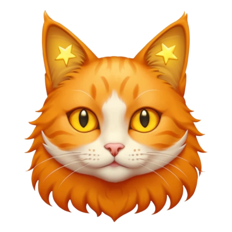 Gözlerinde Yıldız Olan Bir Kedi Çiz sticker