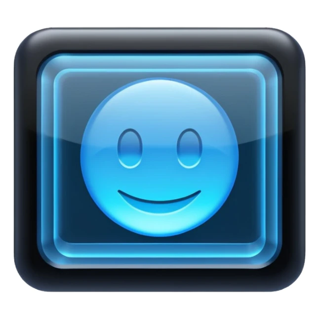 Holographic Display + blue text field sticker