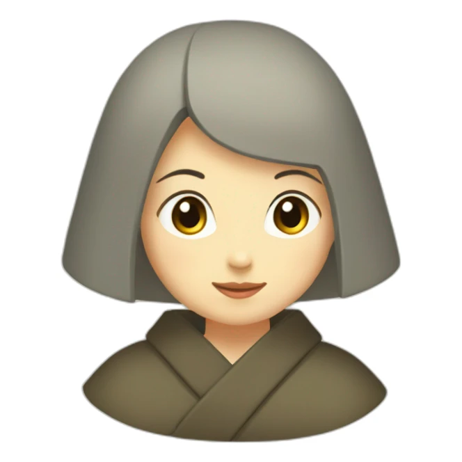 female-monk-in-the-heian-era sticker