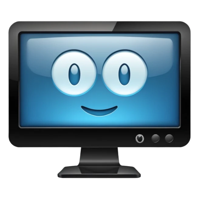 Modern computer monitor sticker