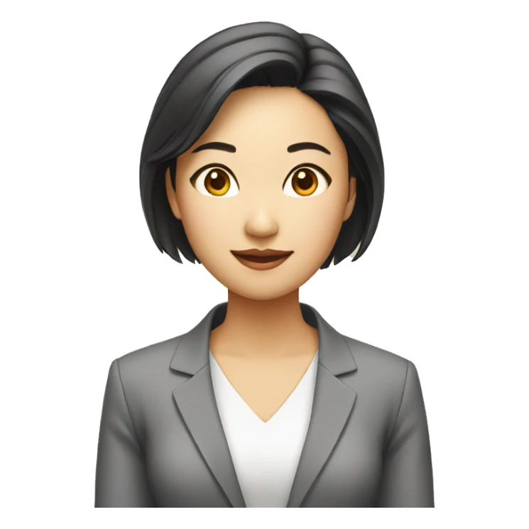 Asian female real estate  sticker