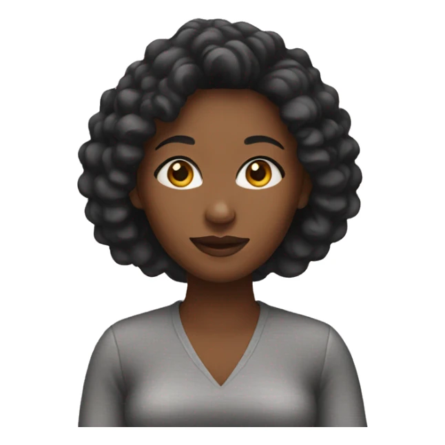 black african american woman sticker