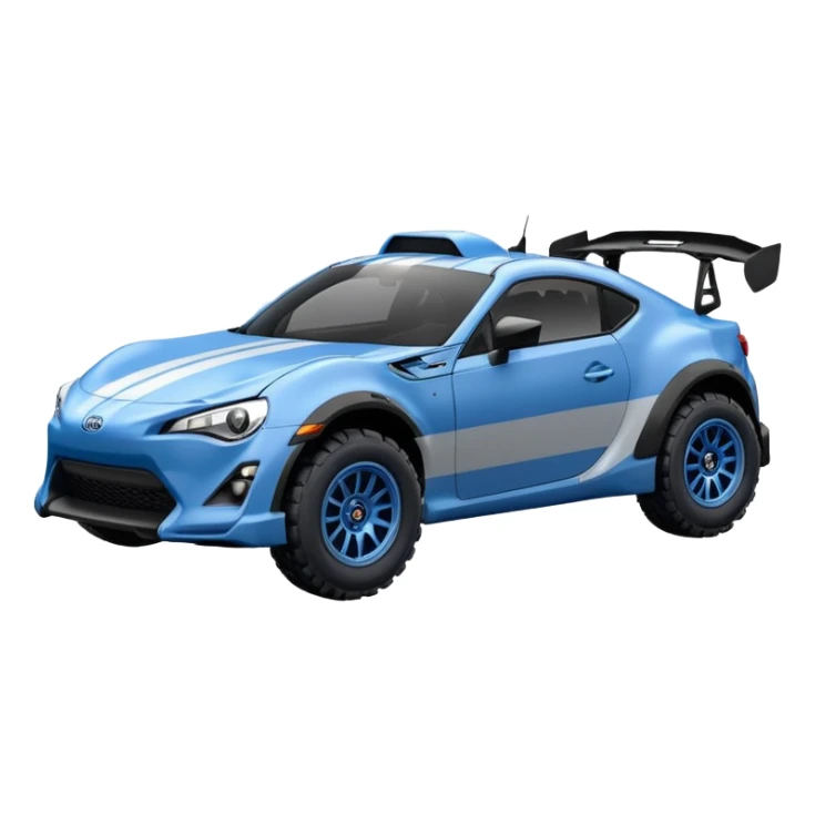 Long wheelbase widened pearly midnight snow blue 2nd generation 2025 Toyota 86 off-road supercar racer sticker